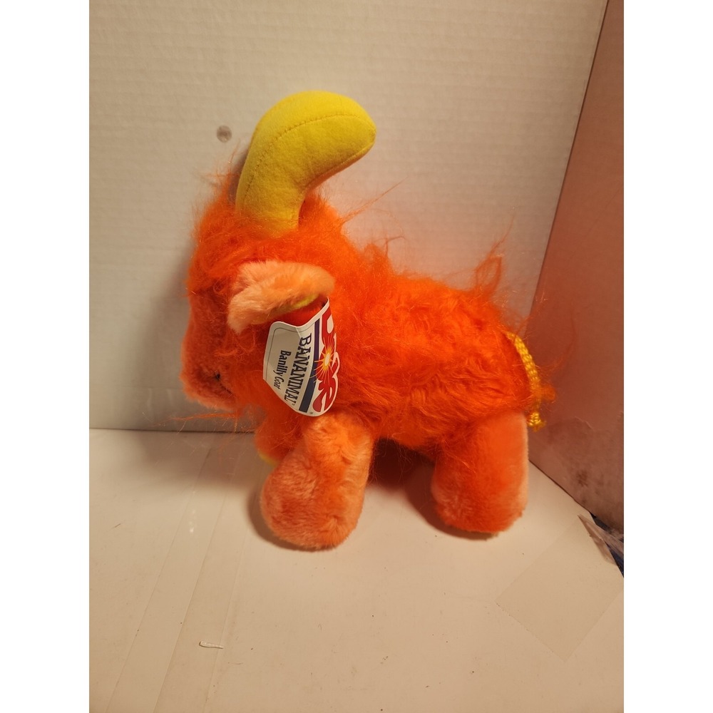 Vintage Dole Bananimal Banilly Goat Orange and Yellow 1983 Trudy Toys w/ Tag‎